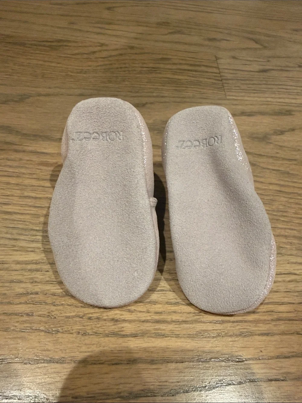 Robeez Pink Shimmer Soft Baby Shoes - Kids